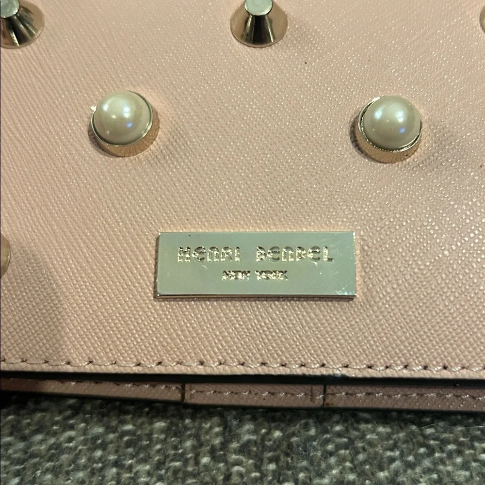 henri bendel Pink Pearl Stud Crossbody & Black White Stripe Crossbody Duo - Picture 4 of 12